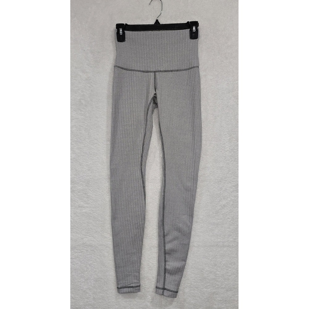 Lululemon Wunder Under Pant Women's 4 Heathered Herringbone Full Length Leggings